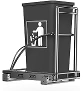 ANASTA Pull Out Trash Can Under Cabinet, Under Sink Trash Can Pull Out Gabage Can for Kitchen Cab...