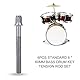 6 STÜCKE Kurze Schrauben für Schlagzeug, Bass Drum Keybar Drum Kit Ersatzteile