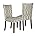 Pewter Gray Cream Lattice (Set of 2)
