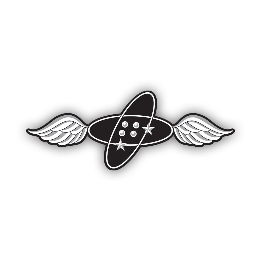 Rating Insignia Navy Aviation Electronics Technician Sticker Decal - Self Adhesive Vinyl - Weatherproof - Made in USA - Naval tech Aviator Wings 18" Wide