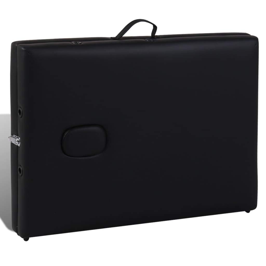Generisch Massageliege Klappbar 3-Zonen mit Holzgestell Schwarz,Gesundheit & Schönheit,Körperpflege,Massage & Entspannung,Massagetische,16.85KG,110081