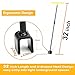 Comfylichi Water Meter Key 32 Inch & 4-Way Utility Keys, Steel T-Handle, Water Meter Shut Off Tool for Curb Main Shut Off Valve