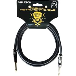 Valeton VGC-3 10ft Premium Instrument Cable Straight-Straight for Electric Acoustic Guitar bass Other Musical Instrument