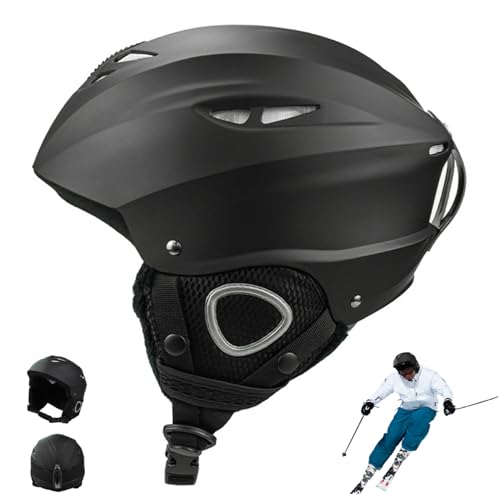 Casco de esquí de nieve unisex ajustable con almohadilla de protección 4