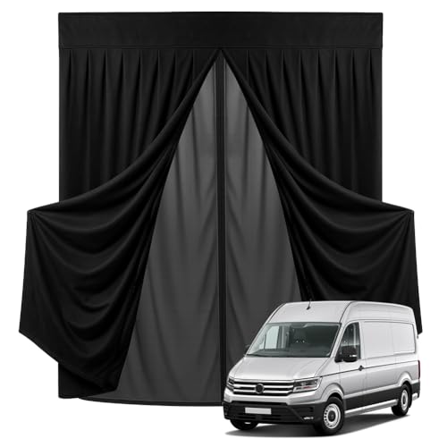 Moustiquaire porte coulissante VW Crafter II filet ombrage et pare soleil magnétique