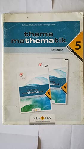Preisvergleich Produktbild Thema Mathematik 5. Lösungen
