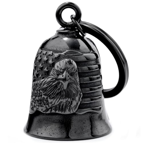 Image of Motorcycle for Bells - Motorcycle Angel Bell for Men Women,Bell Biker Accessory,Guard Riding Safety (Black)