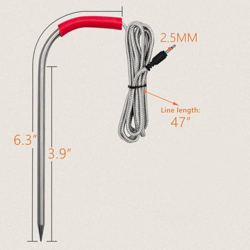 Tiardey STÜCKE Grill Ersatzsonden Kompatibel Mit Weber Gas Und Smokefire Thermometer Fleisch Grill Sonde Ersatz Set Grill Sensor Temperatur