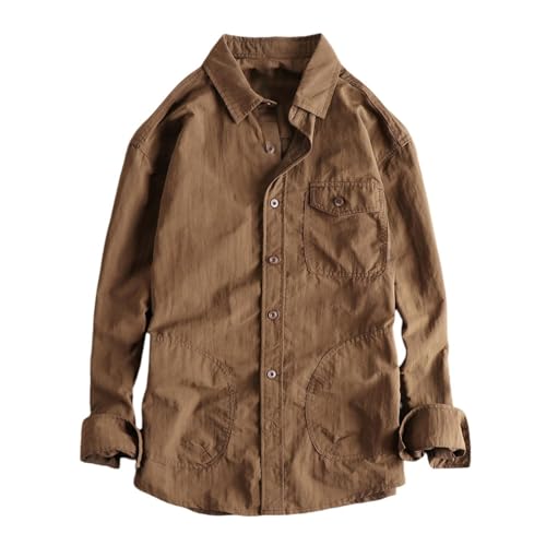 Chemise cargo homme aux finitions soignées style européen et coupe décontractée chic
