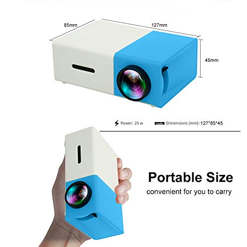 Staright FW1S YG300 LED Projetor 1080P Máquina de projeção com USB HD AV TF Card Slot Mini controlad
