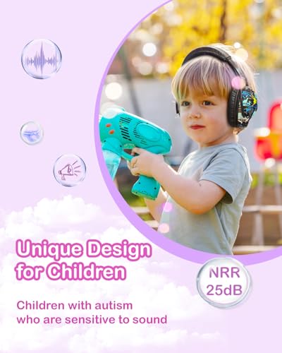 Image of ZOHAN Kids Ear Protection 3 Pack, Noise Canceling Headphones for Monster Jam, Concerts, Fireworks, Air Shows, Autism
