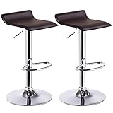 barhocker braun wildleder Gestell aus stabilem verchromtem Stahl