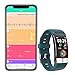 Fitness Tracker, Braccialetto Intelligente Bluetooth con Pressione Sanguigna ECG + PPG,Frequenza Cardiaca Zeerkeer Tracker da Polso con Contapassi Monitor del Sonno per Uomo Donna