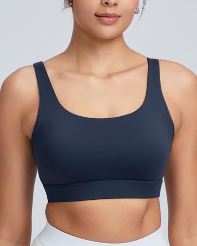 Image of RUNNING GIRL Sports Bra for Women High Support, Molded Cup High Impact Sports Bras with Sewn in Pads Workout Running Bra