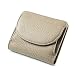 boshiho RFID Blocking Wallet for Women,Small Genuine Leather Bifold Pocket Card Case with ID Window (A-Grey)