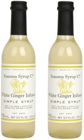Sonoma Syrup White Ginger Infused Simple Syrup Pack (2) (2)