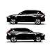 XIAOZHIWEN Sticker de la Porte du Corps de Voiture Autocollant de décoration Vinyle décalque de Taille Automatique de la Taille de la Maquette pour Mazda CX-5 hnxzw (Color Name : Black Car)