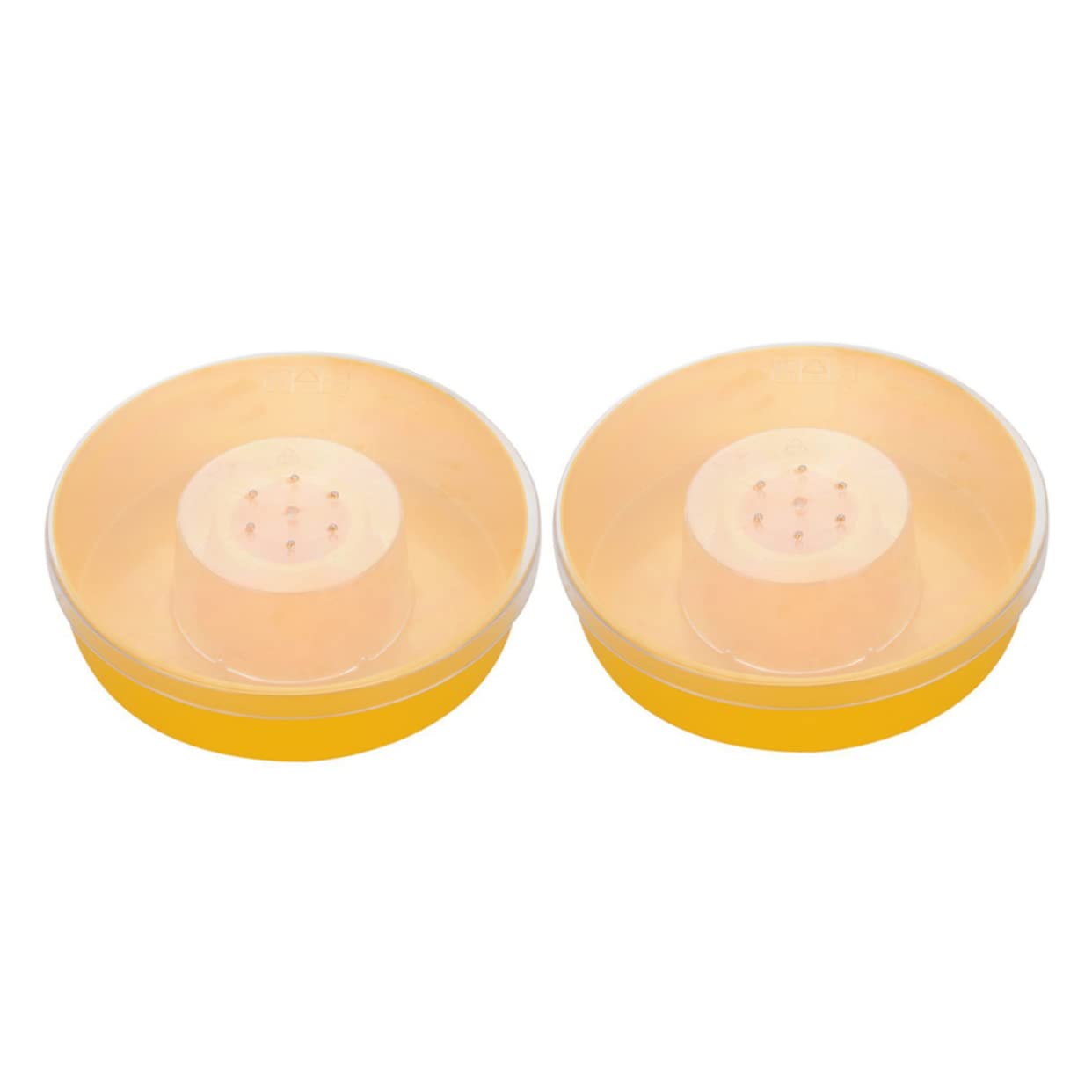Yardwe 2 Uds Comedero Superior De Colmena De Abeja Alimentador Redondo De Colmena Alimentador Superior De Abejas Alimentador De Colmena Plato De Comida De Abeja Herramienta De Apicultura