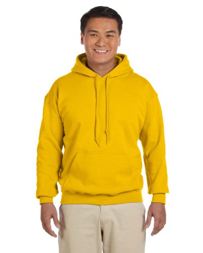 Image of Gildan Men's Heavy Blend Drawcord Hooded Sweatshirt, Safety Pink
