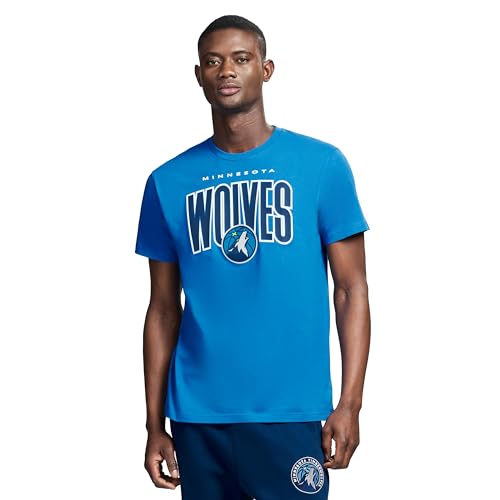 Game 7 x NBA Officially Licensed Men's Graphic Short Sleeve Lightweight Crew Neck Cotton T-Shirt, Minnesota Timberwolves, L, Blue