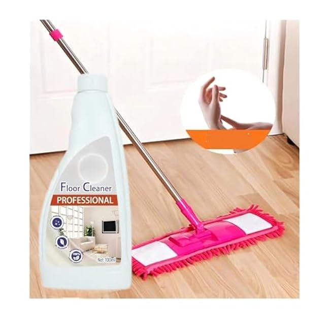 100 ML Floor Cleaner Tile Dirt Brightening Cleaning Floor Powerful Stain Removal Wood Floor Scratch Polishing Tile Cleaner Liquid(8PCS)