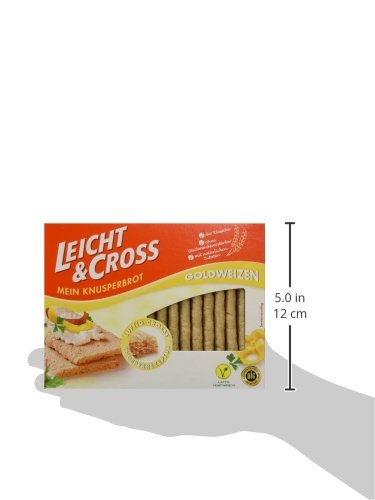 LEICHT&CROSS Knusperbrot Goldweizen, 8er Pack (8 x 125 g)