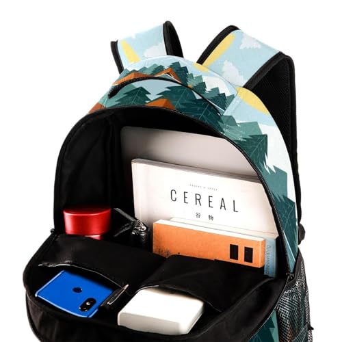 Sac à dos d'école multicolore de 29.4x20x40cm pour adolescents