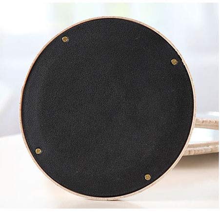 Xpxkj 7-Inch Heart Shaped Mirror Tabletop Vanity Makeup Mirror With 3X Magnification Double-Sided Rotatable Dresser Mirror Bathroom Bedroom Dressing Beauty Mirror (Heart-Shaped, Beige) #TOP5