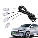 Éclairage adaptatif : l'éclairage d'ambiance pour voiture avec réglage automatique de la luminosité génère un effet audiovisuel immersif, améliorant les changements de couleur sensibles au son qui se coordonnent avec le rythme musical pour une atmosphère de conduite captivante pendant les trajets nocturnes ou les trajets en voiture détendus, avec une réponse rapide qui s'adapte à la musique et à l'environnement de conduite.