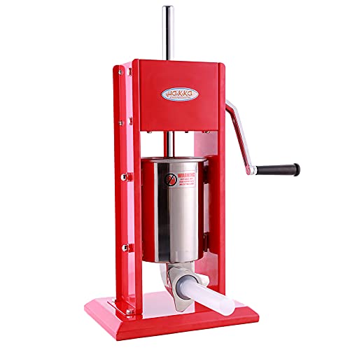 Hakka Sausage Stuffer Stainless Steel Vertical Sausage Maker (7LB/3L(CV-3))