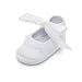 Delebao Baby Girl Infant Christening Baptism Satin Shoes Bootie Dance Ballerina Slippers (9-12 Months, Shoes)