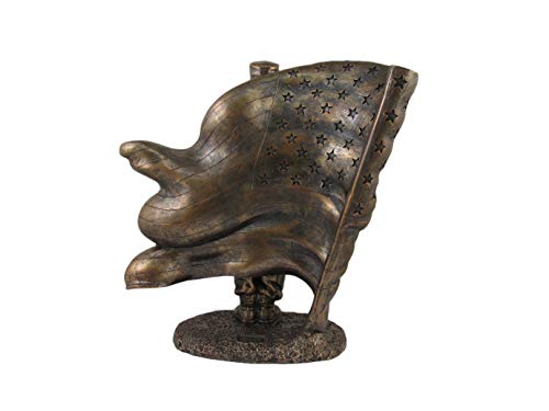 Dwk Patriotic Bronze Saluting Soldier Desktop Military Statue | Patriotic Decorations For The Home | Americana Decorations Military - 10" #TOP5