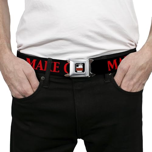 Cinturón de seguridad Buckle-Down Atom de 20-36 pulgadas ajustable rojo 3