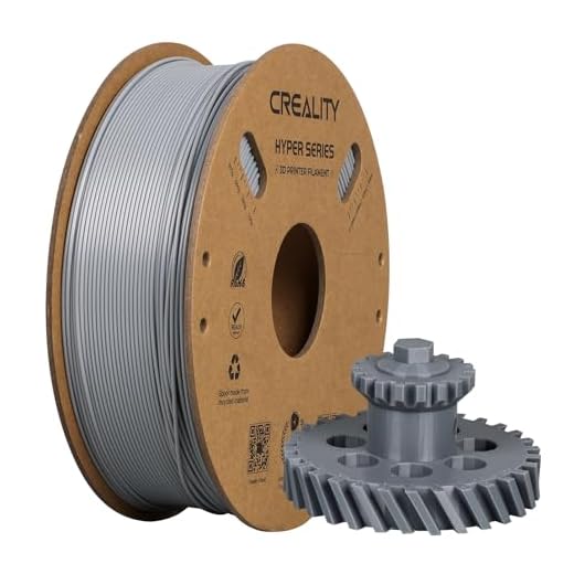 Creality Hyper ABS Filamento per Stampante 3D 1,75 mm, 1kg (2,2 libbre), Progettato per la Stampa ad Alta Velocità, Precisione Dimensionale +/-0,03 mm, per Stampanti 3D e Penne (Grigio)