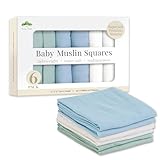Tiny Trees® Baby Muslin Cloths 6 Pack 70x70cm | Bamboo Cotton Baby Muslin Squares | Muslin Blanket Baby | Newborn & Baby Essentials Gift Set | Soft Absorbent Swaddle Muslins