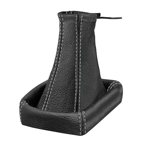 Schaltsack für Opel Zafira A - Bj. 1999 - 2005 - aus echtem Leder - Schwarz Grau - Schaltmanschette - Manschette für Gangschaltung - Schalthebelmanschette für Schaltgetriebe - aus Echtleder - A0006-3