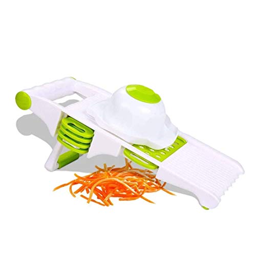 Aufschnittmaschine mit 5-Blatt-Seitenlagerung, Premium-Gemüseschneider, Häcksler, Schäler, Julienne-Aufschnittmaschine, Reibe, Perfekt für