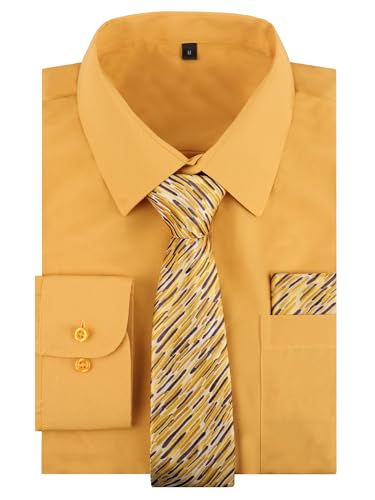 Image of Alizeal Mens 3 Pcs Long Sleeve Shirts Set