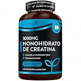 Nutravita Creatina Monohidratada 3000mg - 300 Comprimidos Veganos - Creatine Monohydrate - Hombre y Mujer Suplemento - Creatina Monohidrato Suplementos Gym - Creatine Pastillas