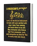 KSFFWQIN Musical Notebook Journal Graduation Gifts for Musical Students, Musician's Prayer Journal Gifts for Musicians Music Lovers Bandsmen Composers