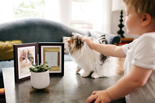 Pearhead Dog Or Cat Pawprint Pet Keepsake Photo Frame With Clay Imprint Kit, Perfect For Pet Lovers, Espresso #TOP5