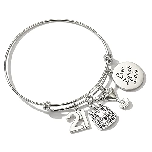 Image of Silver /14k Gold Plated Birthday Bracelet, Natural Healing Crystal Bracelet Gifts for Her Birthday for Daughter Granddaughter Friends Mom Grandma Sister