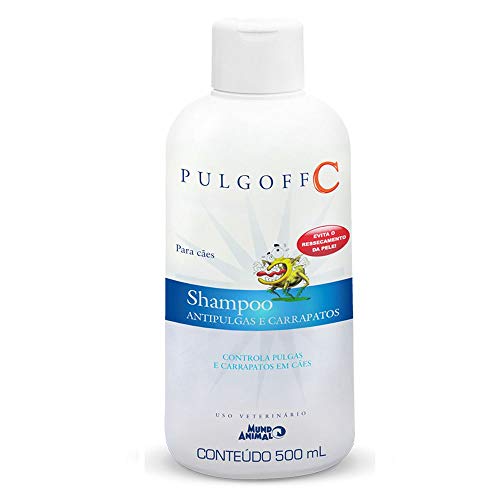 Shampoo Antipulgas e Carrapatos Mundo Animal Pulgoff C para Cães - 500ml