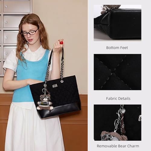 Bolso Tote Retro Grande de Capacidad para Mujer miniatura 5
