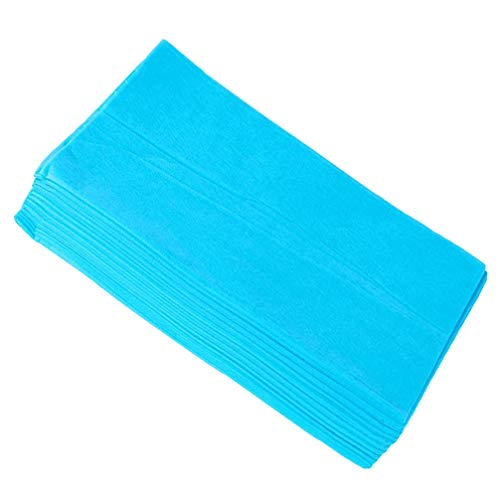 Healifty 10 peças de lençóis descartáveis SPA Salão de Massagem Não Tecido para Cama (azul)