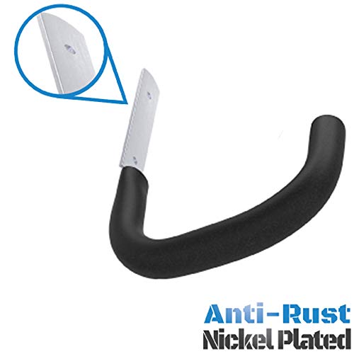 StoutMax Heavy Duty Bike Garage Ladder Storage Hooks Wall Organizer Set, Ideal for wall brackets (6 Pack)