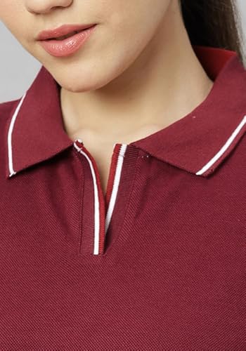 Image of Wear Your Opinion Womens Premium Pique Polo Collar Neck T-Shirt Womens Premium Pique Polo Collar Neck T-Shirt (Design: Tipped Polo)