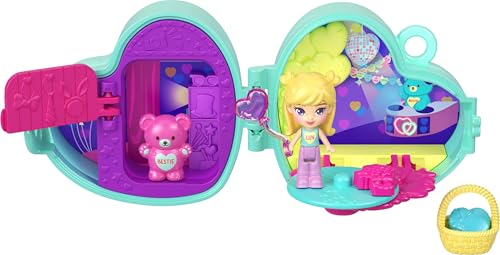 image for Polly Pocket x Sweethearts, Micro Doll & 2 Playsets with 7 Themed Acce