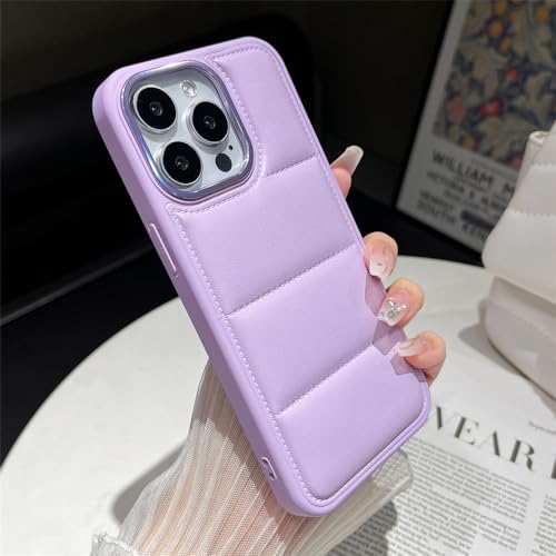 Coque silicone iPhone 12 Pro style doudoune pour l'hiver