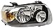 OE Replacement Ford Escape Passenger Side Headlight Lens/Housing (Partslink Number FO2519102)
